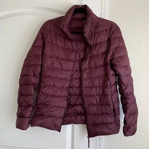 Berry Uniqlo Down Puffcoat